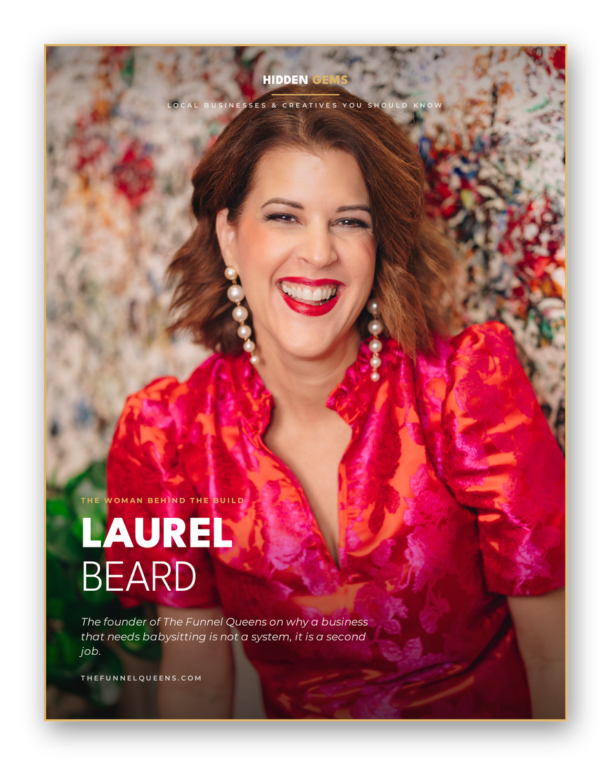 Laurel Beard, founder of The Funnel Queens, designing premium client systems