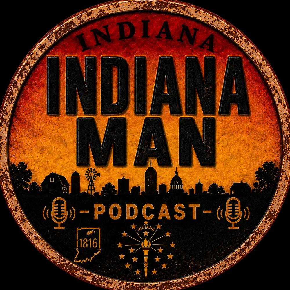 Indiana Man Podcast branding and website by Digital Soufflé