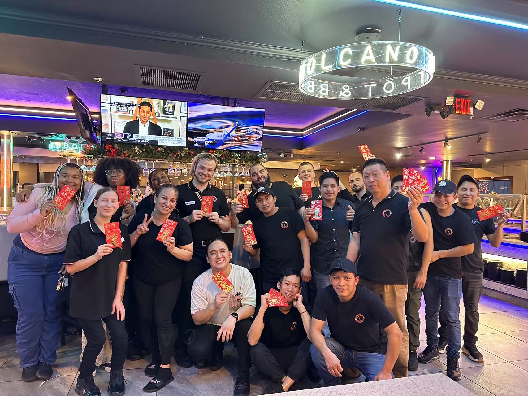 Volcano team and dining experience