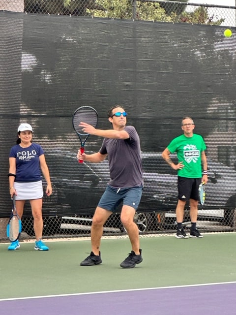 Adult tennis player