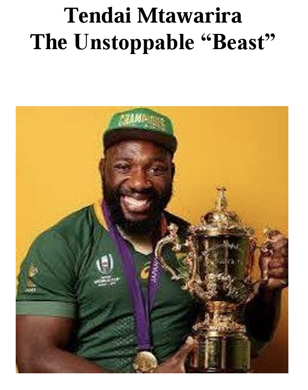 Tendai Mtawarira — Zimbabwean Rugby legend