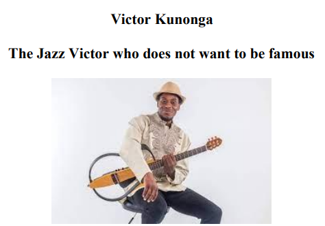 Victor Kunonga — Zimbabwean Music legend