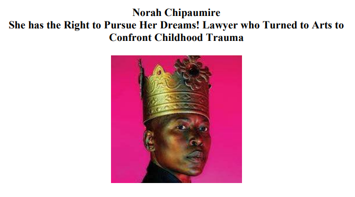 Norah Chipaumire — Zimbabwean Movies legend