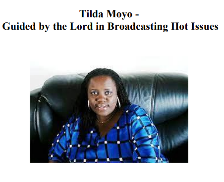 Tilda Moyo — Zimbabwean Broadcasting legend