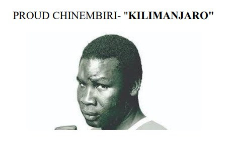 Proud "Kilimanjaro" Chinembiri — Zimbabwean Boxing legend