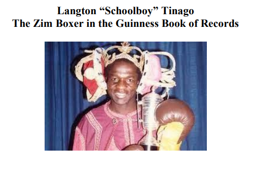 Langton "Schoolboy" Tinago — Zimbabwean Boxing legend