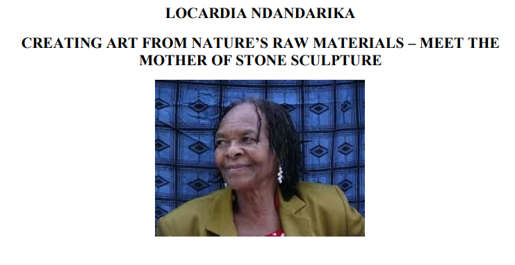 Locardia Ndandarika — Zimbabwean Stone/Wood Carving legend
