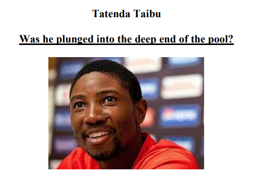 Tatenda Taibu — Zimbabwean Cricket legend