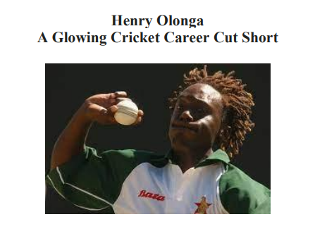 Henry Olonga — Zimbabwean Cricket legend