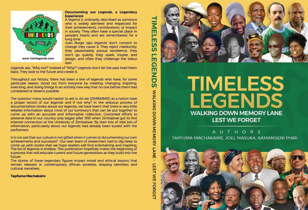 Timeless Legends: Walking Down Memory Lane book cover by Joel Masuka