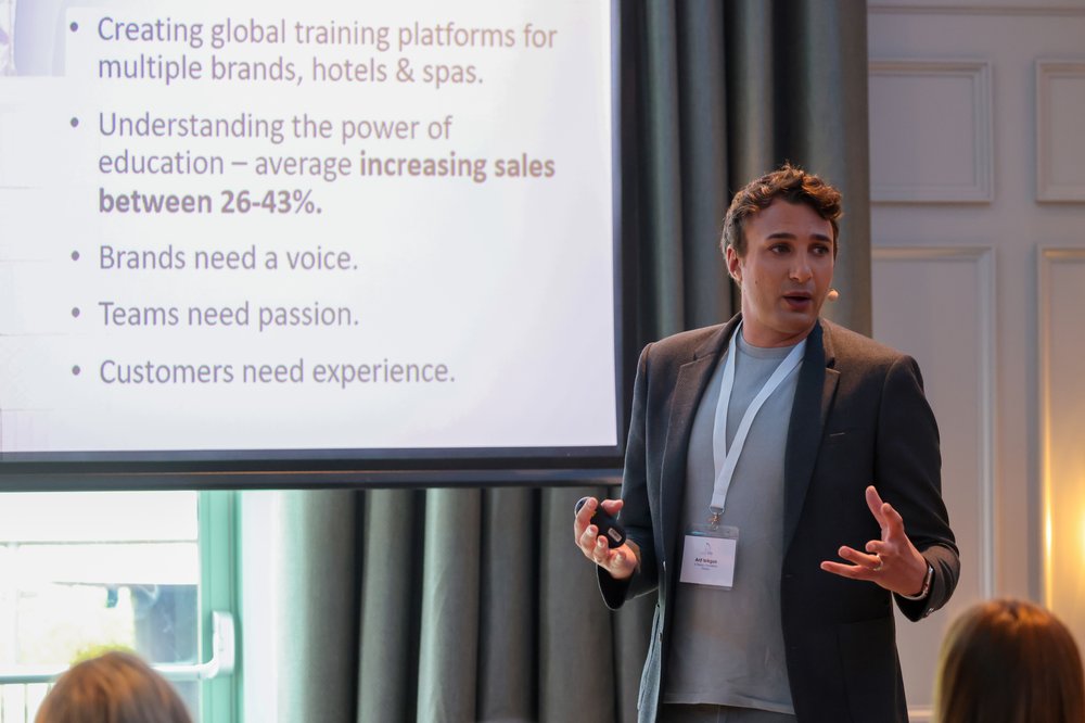 Arif Isikgun presenting at a training event