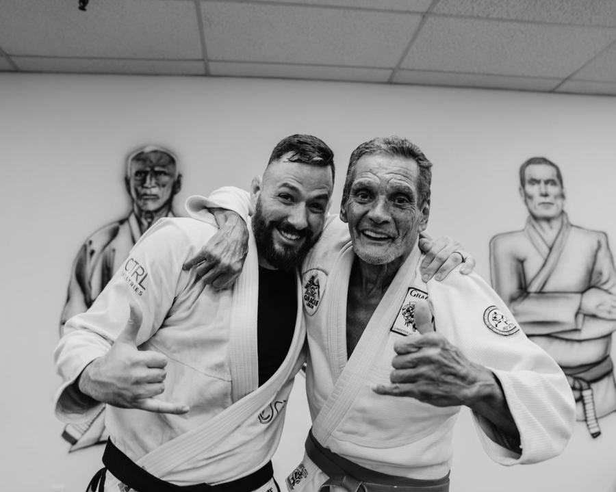 Michael Cassesa with Grandmaster Relson Gracie