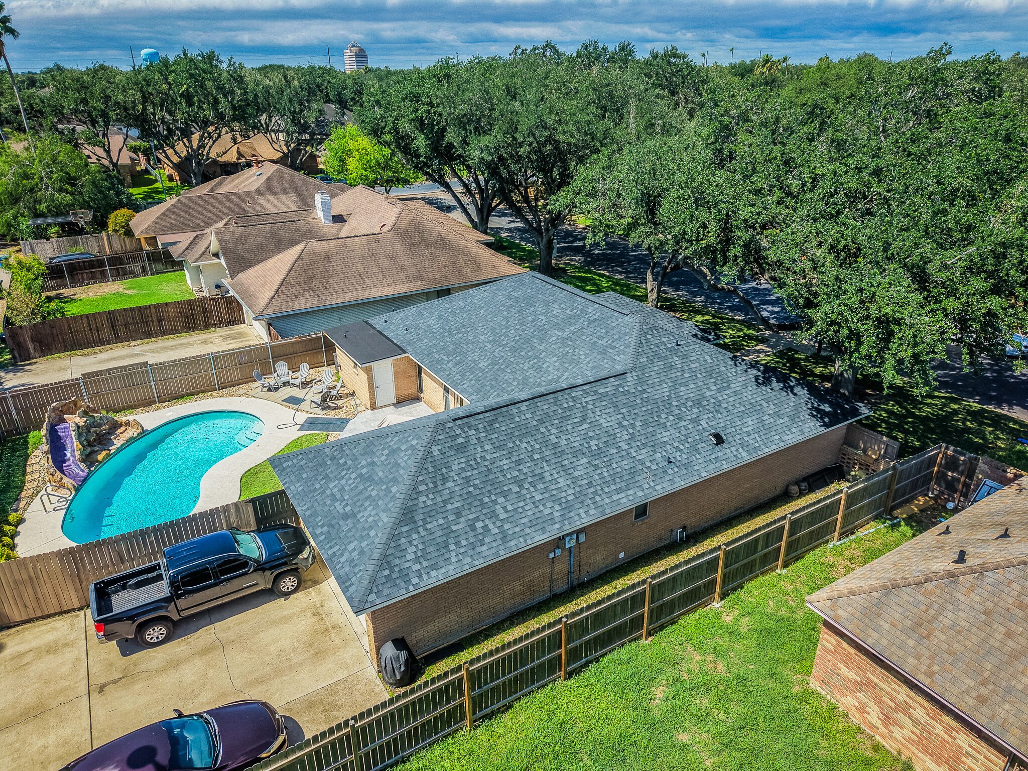 Roof replacement completed by Trace Roofing & Construction in McAllen TX