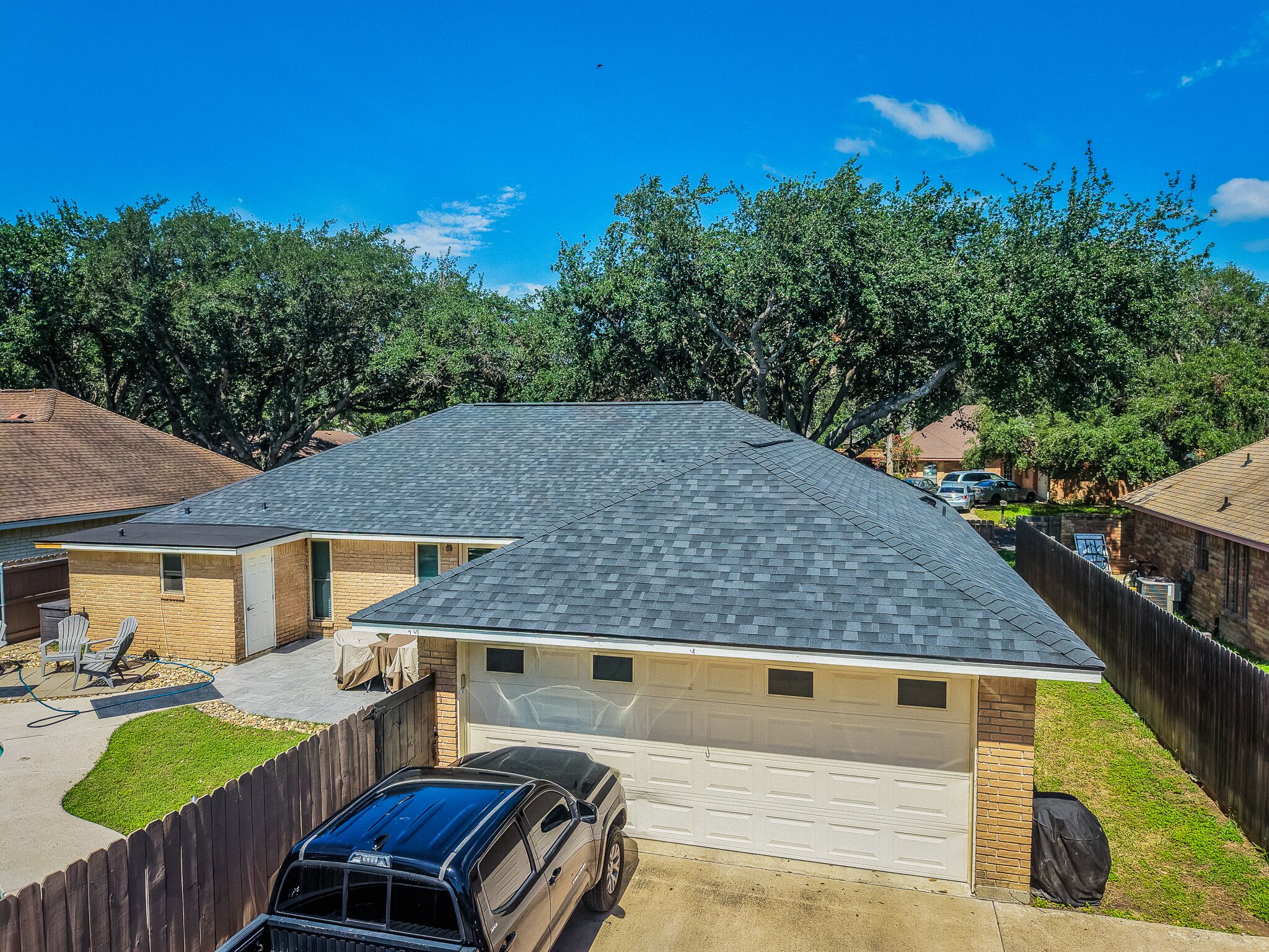 Roof replacement completed by Trace Roofing & Construction in McAllen TX