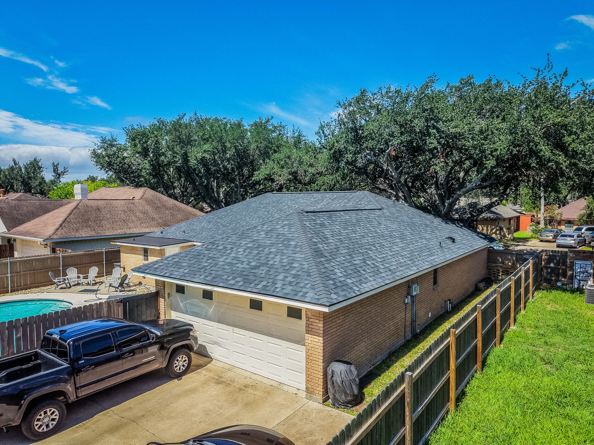 Roof replacement completed by Trace Roofing & Construction in McAllen TX