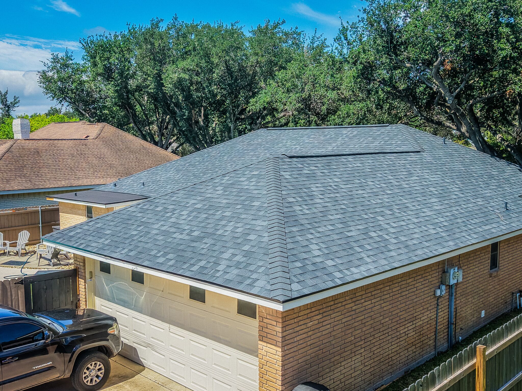 Roof replacement completed by Trace Roofing & Construction in McAllen TX