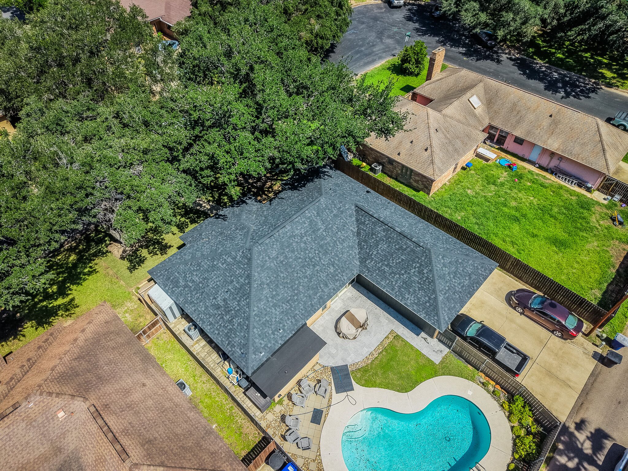 Roof replacement completed by Trace Roofing & Construction in McAllen TX