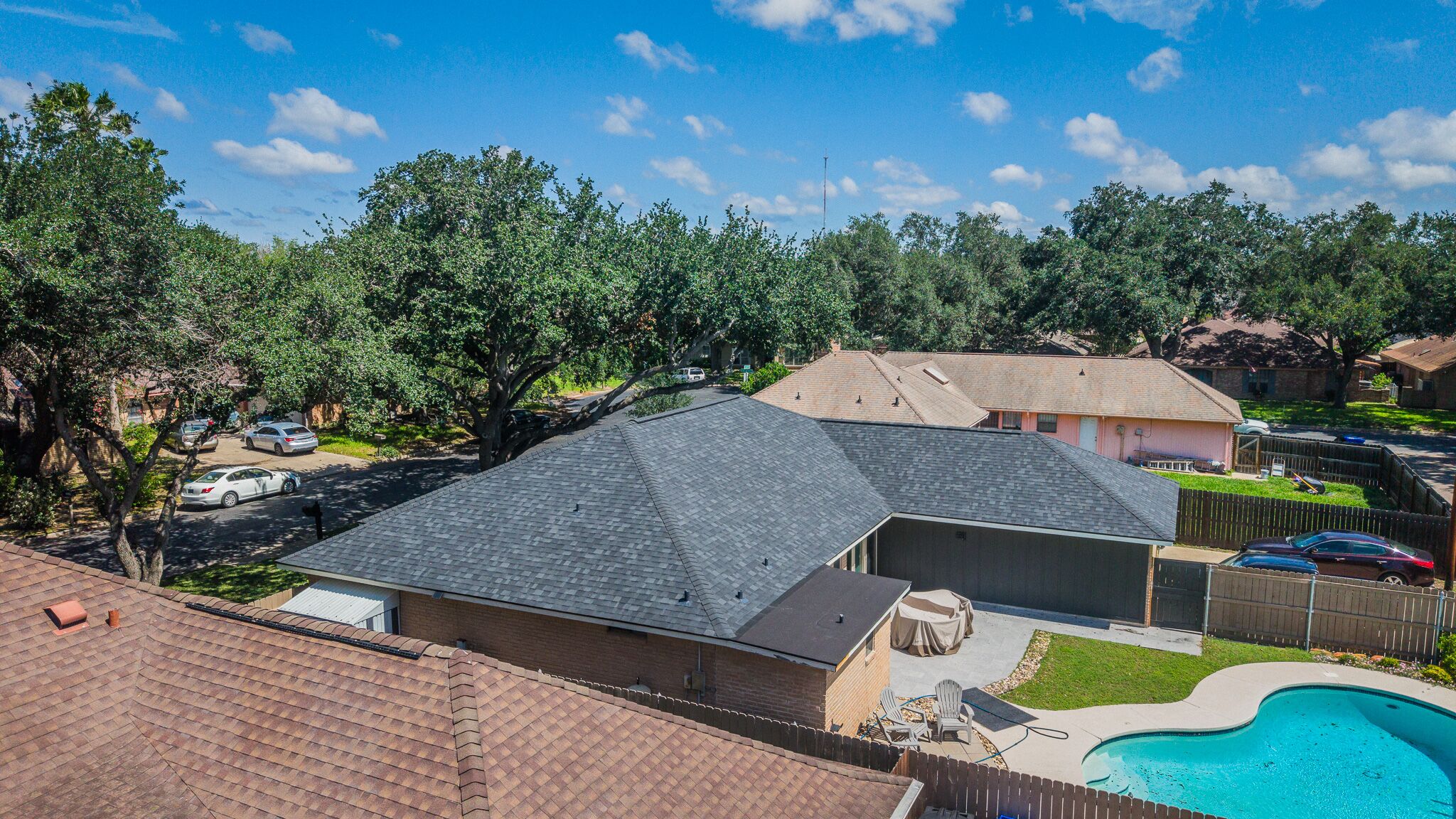 Roof replacement completed by Trace Roofing & Construction in McAllen TX