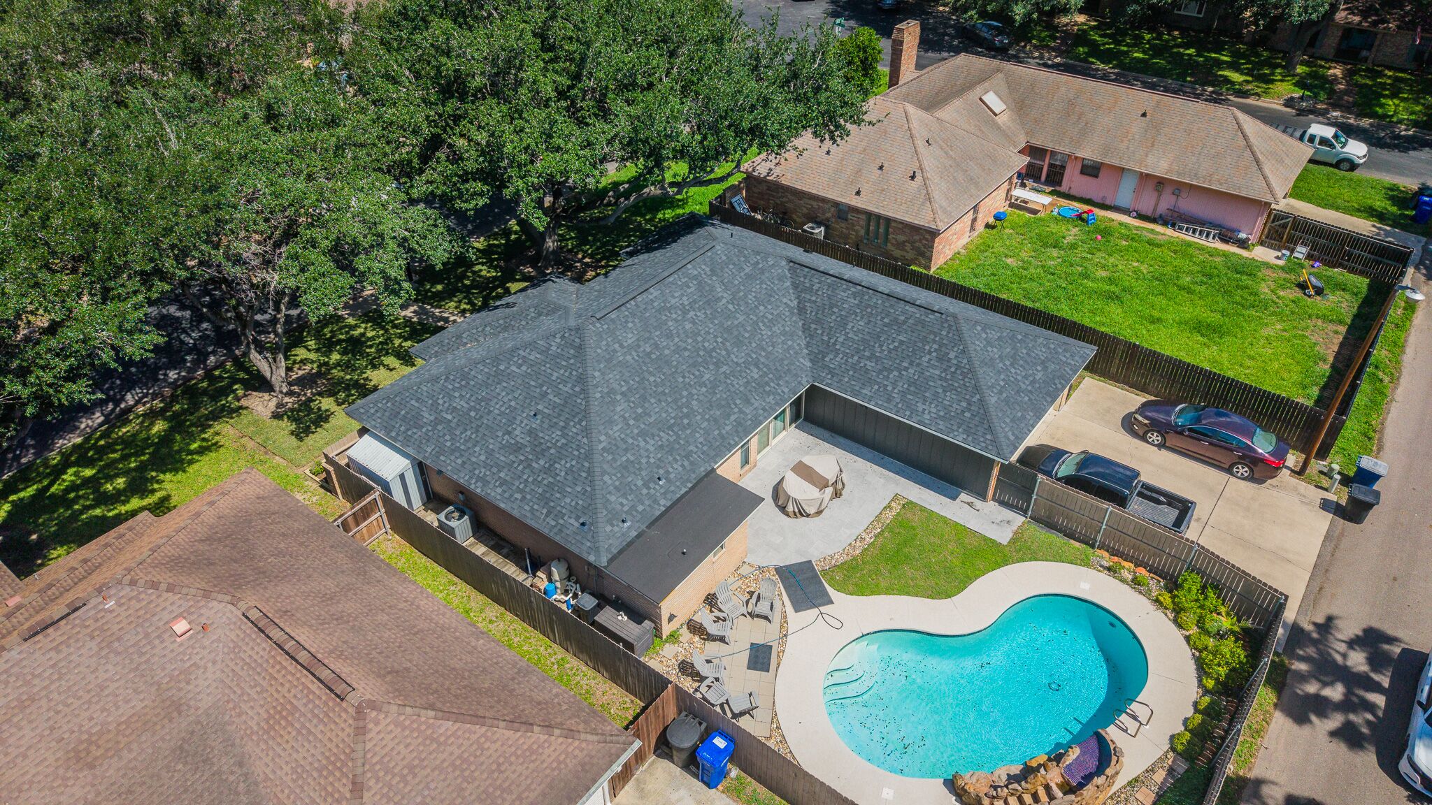 Roof replacement completed by Trace Roofing & Construction in McAllen TX