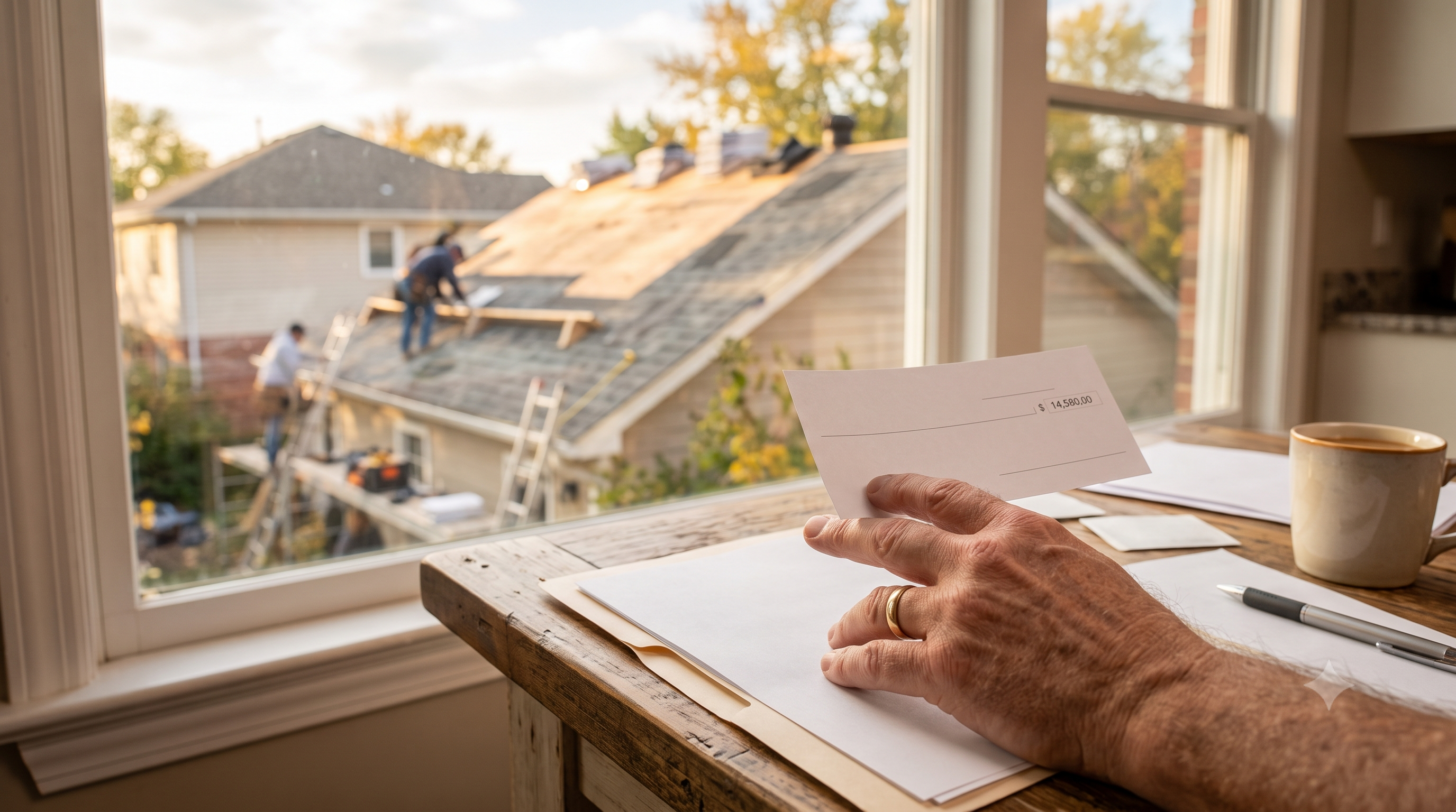 Recoverable depreciation roof claim help by Trace Roofing in McAllen TX