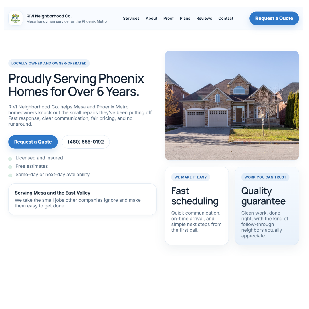 Neighborhood Trust Template preview