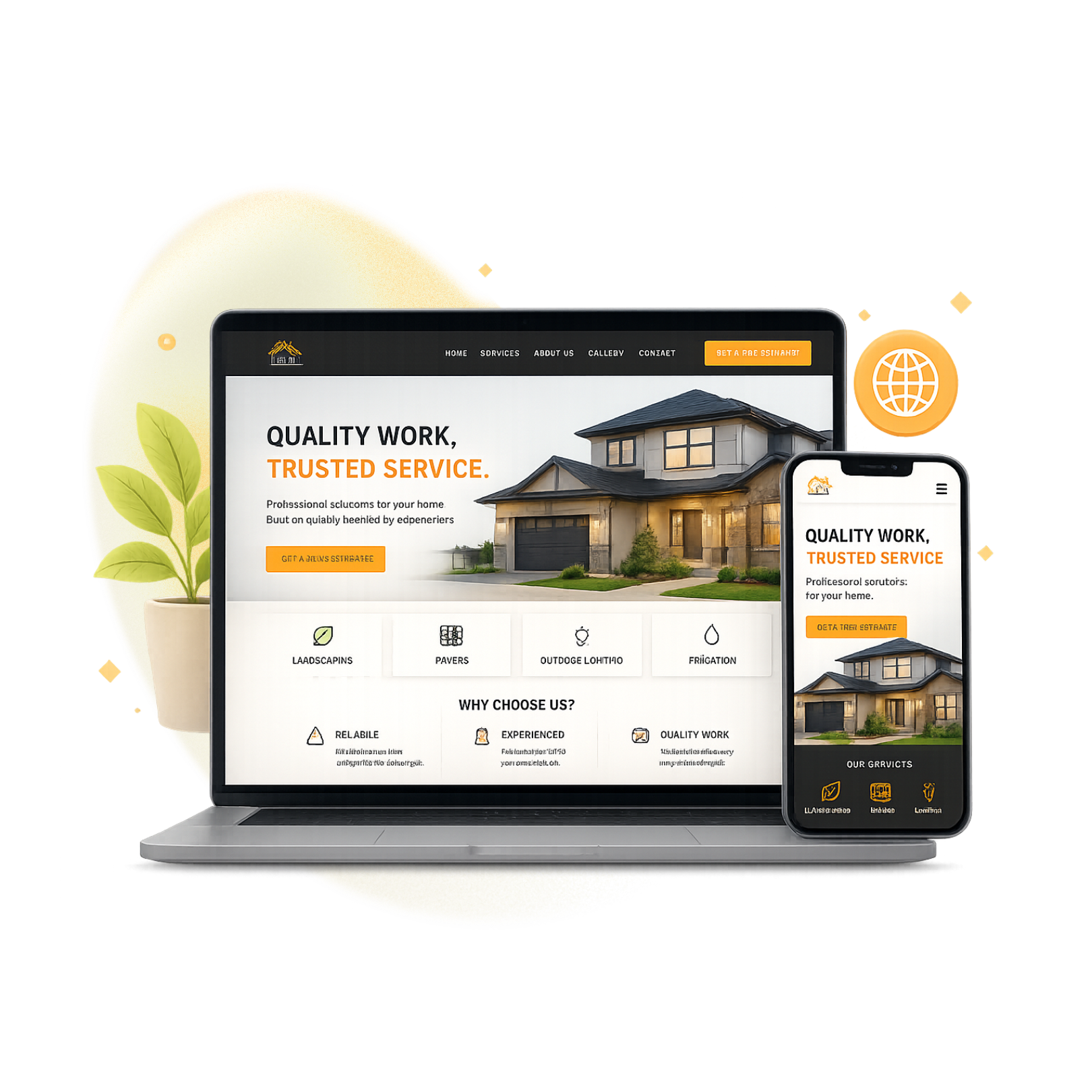 Website Creation service illustration