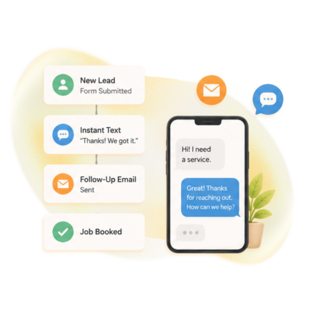 Lead Management and Automation service illustration
