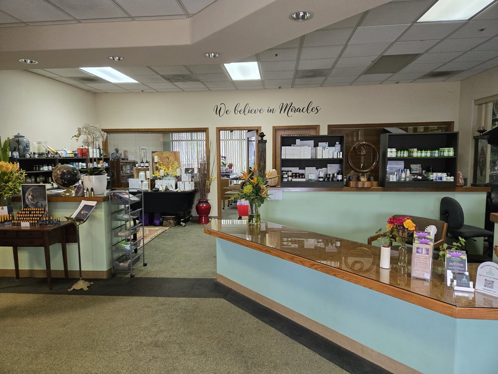 Clean, professional medical spa treatment room with neutral tones at Laguna Health & Wellness Center in Laguna Beach