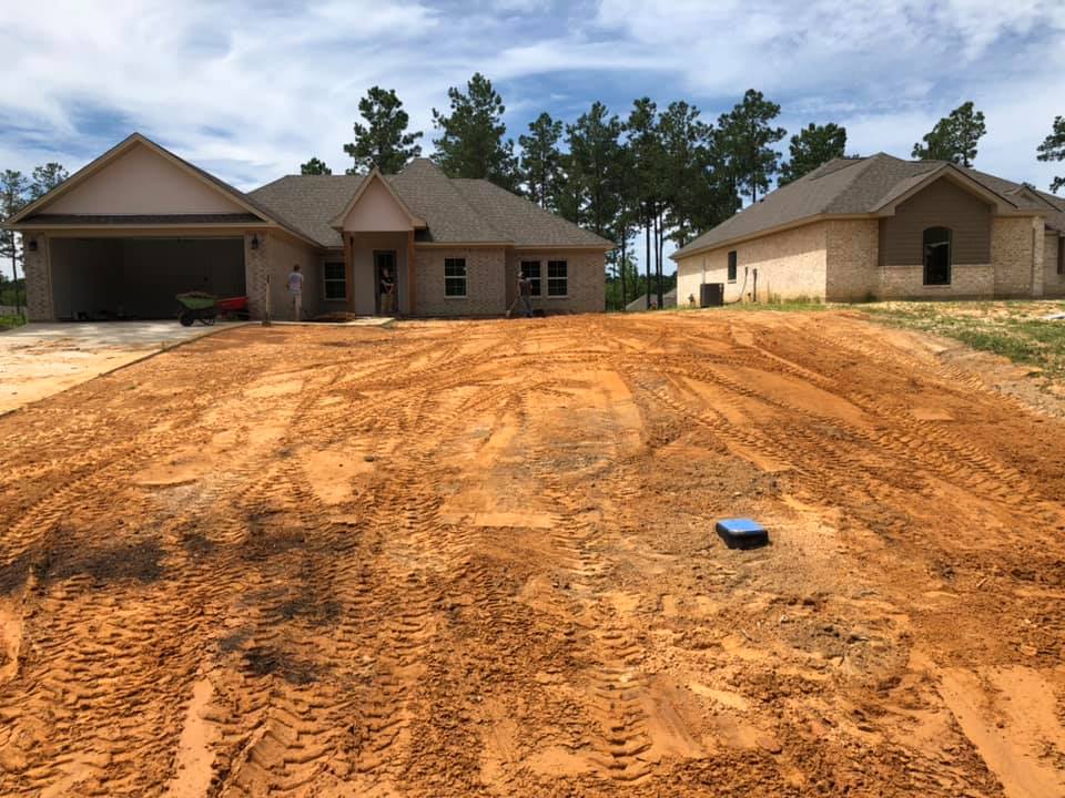 New construction dirt work in Ruston, LA