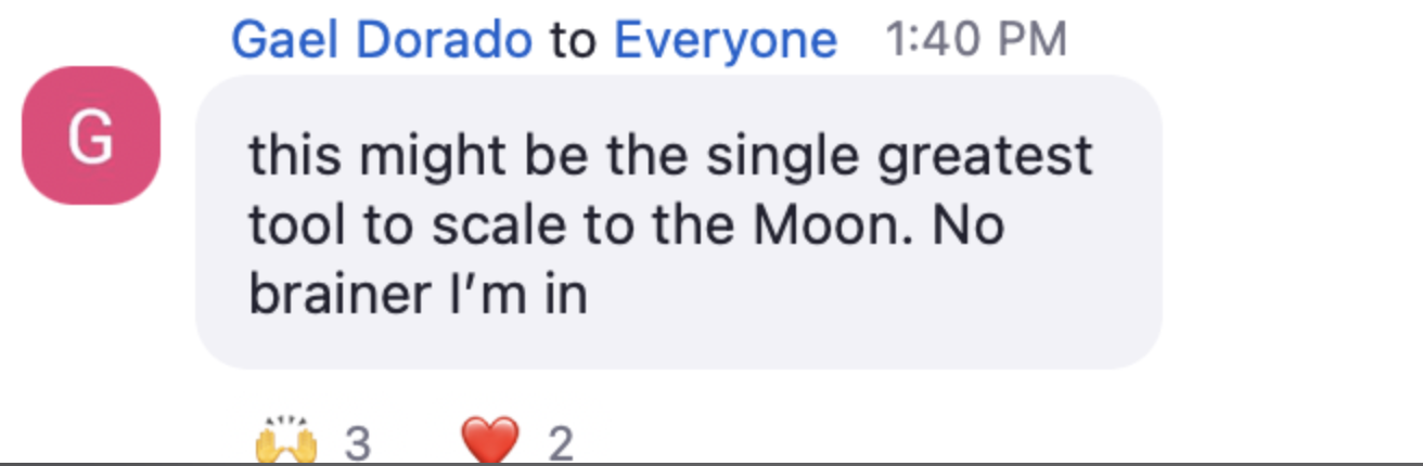 Gael Dorado testimonial