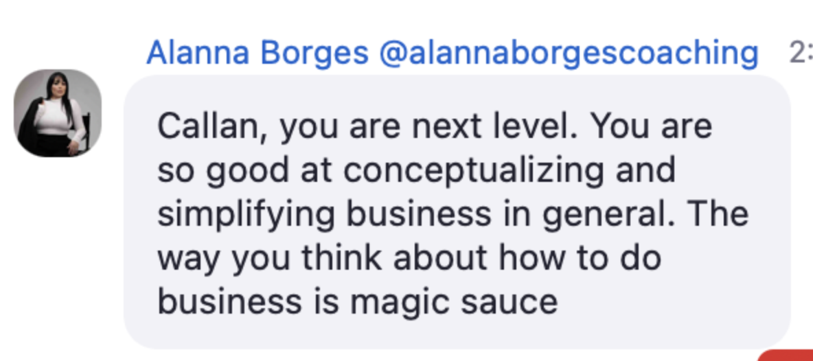 Alanna Borges testimonial