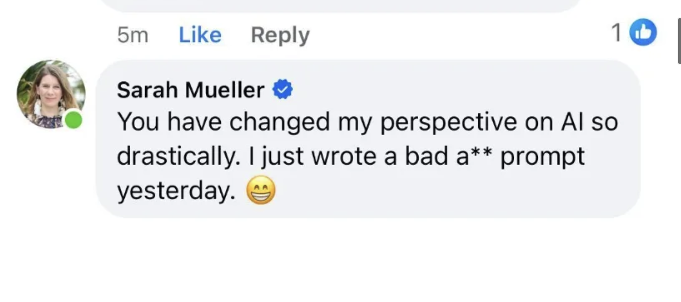 Sarah Mueller testimonial