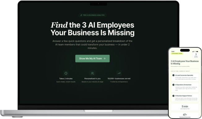 AI Revenue Coach mockup