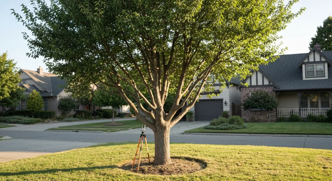 Tree pruning in Florence residential area