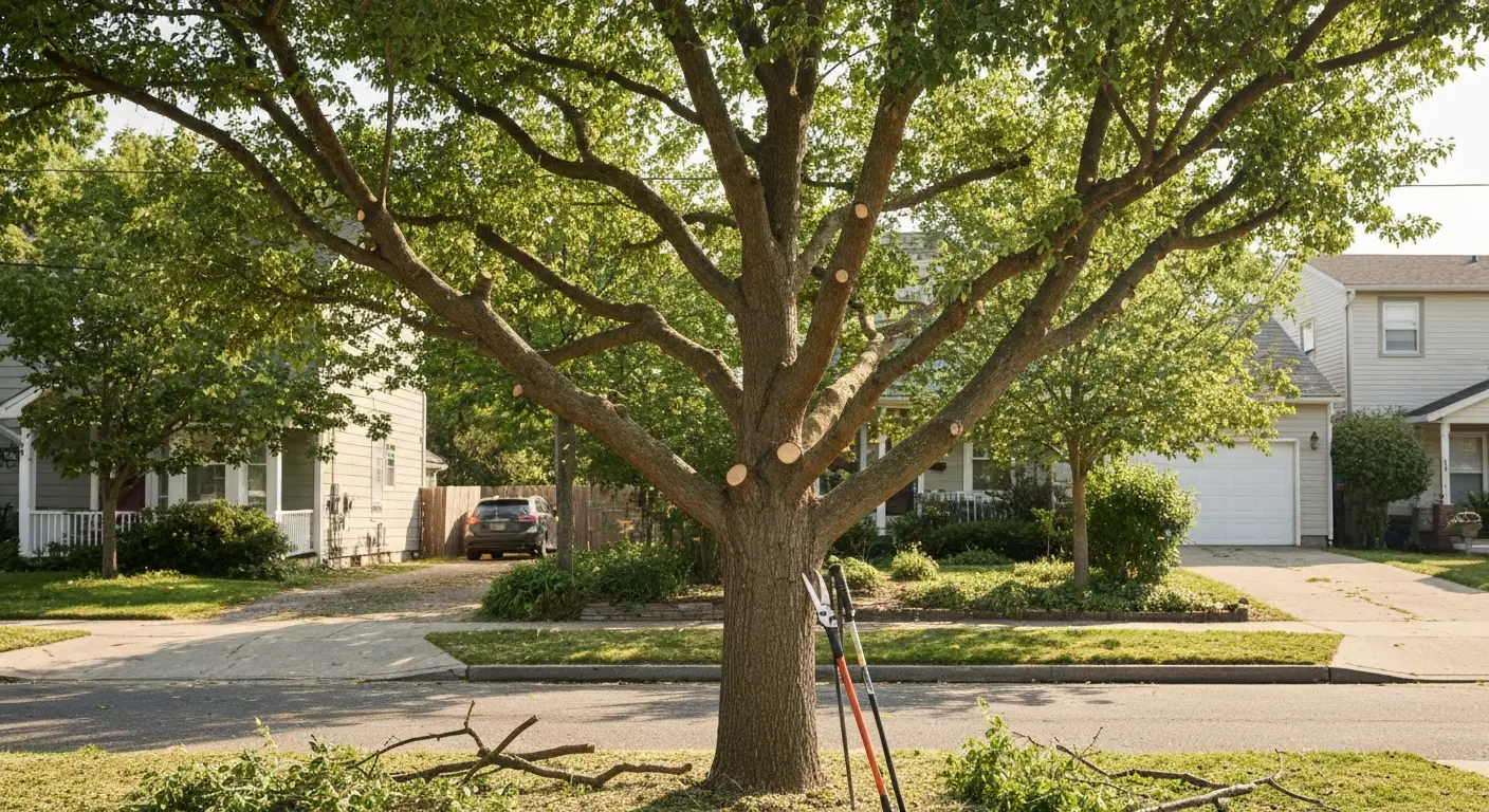 Tree crown shaping