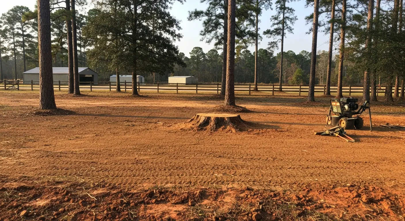 Commercial stump removal service