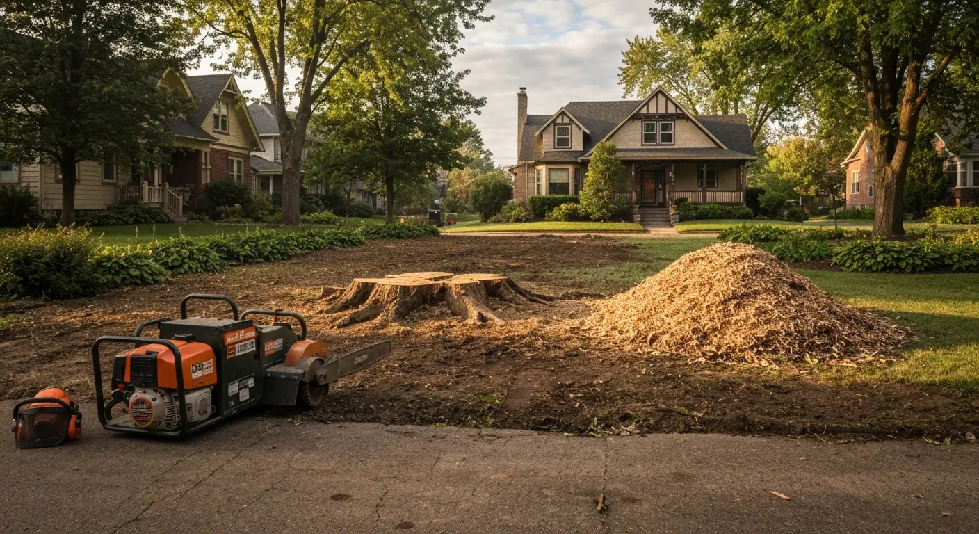 Tree removal in Madison neighborhood