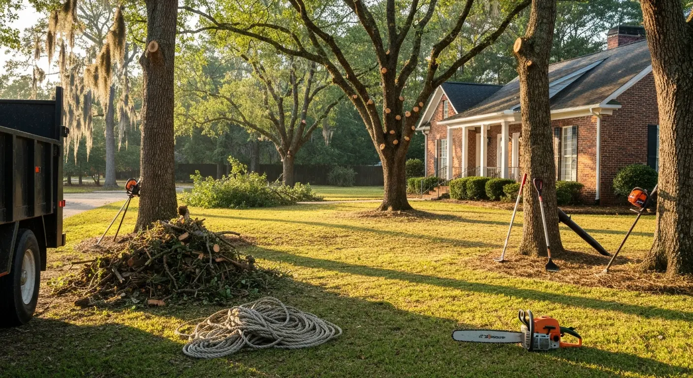 Debris cleanup and tree care