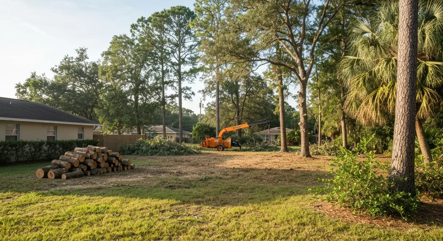 Tree removal in Brandon