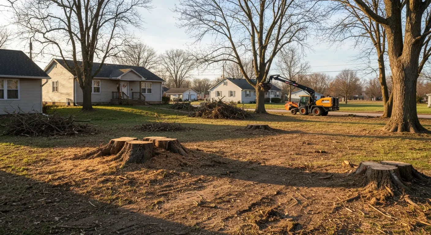 Storm cleanup and stump removal