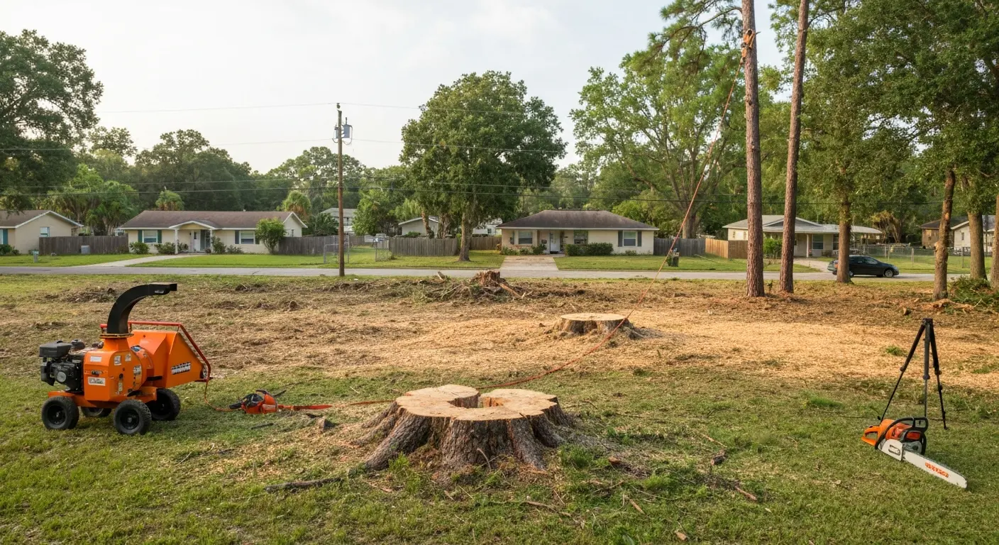 Tree removal on residential lot