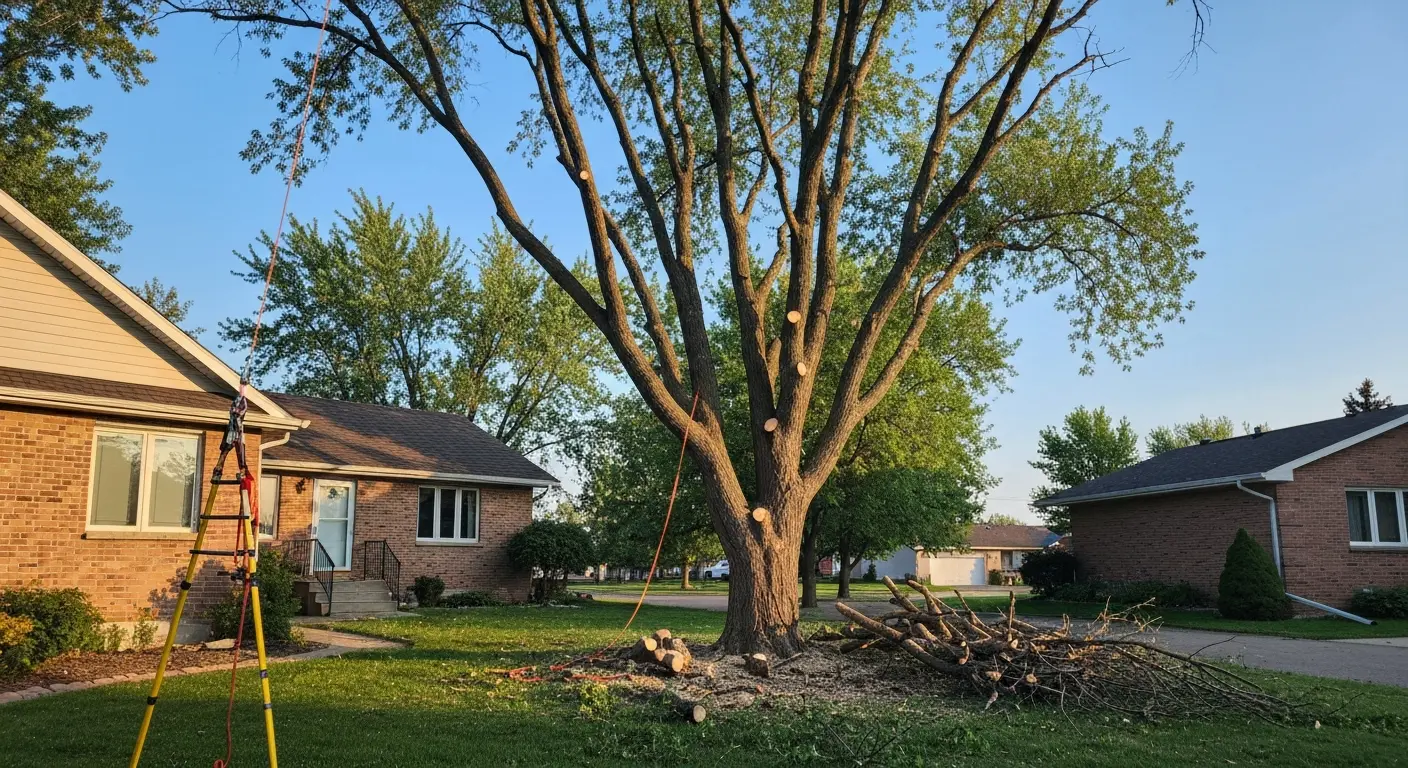 Canopy raising and dead wooding