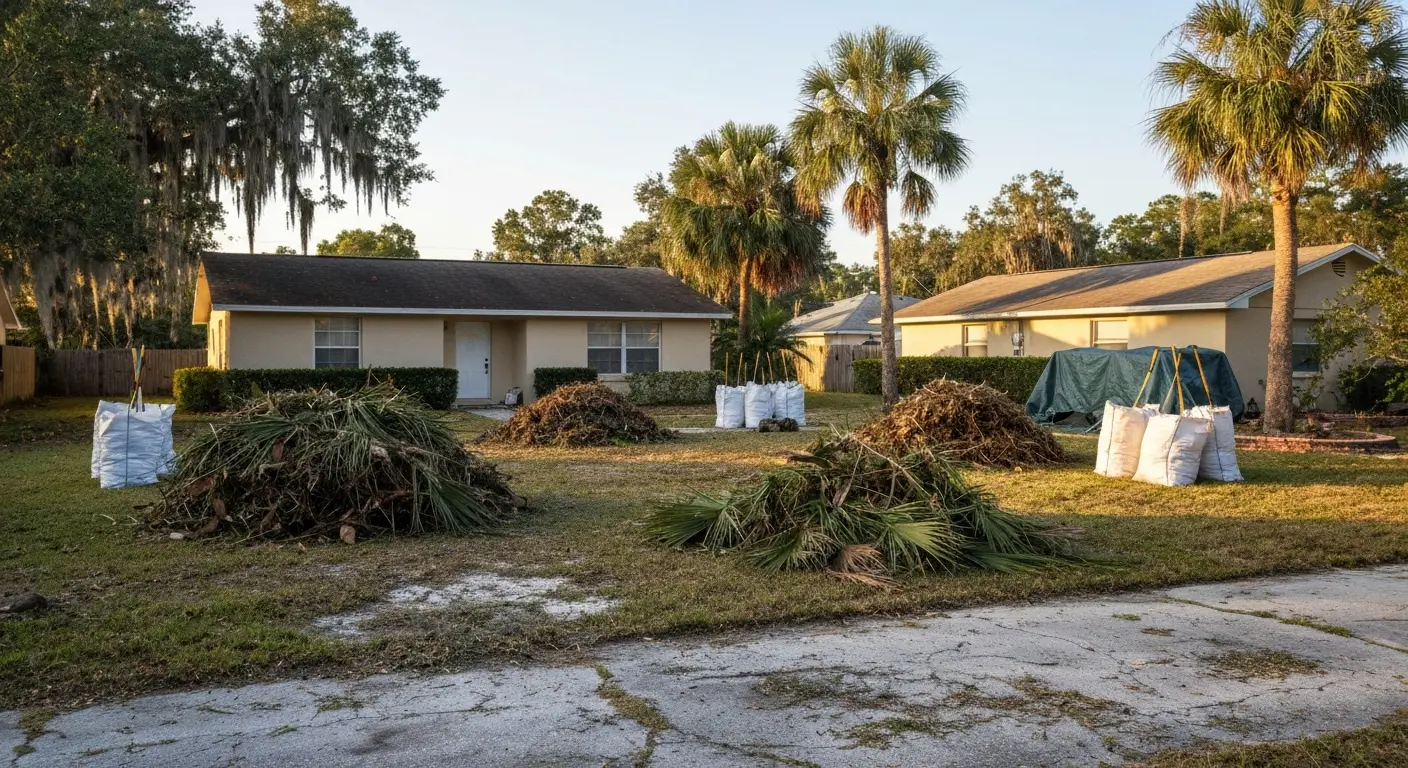 Storm debris cleanup