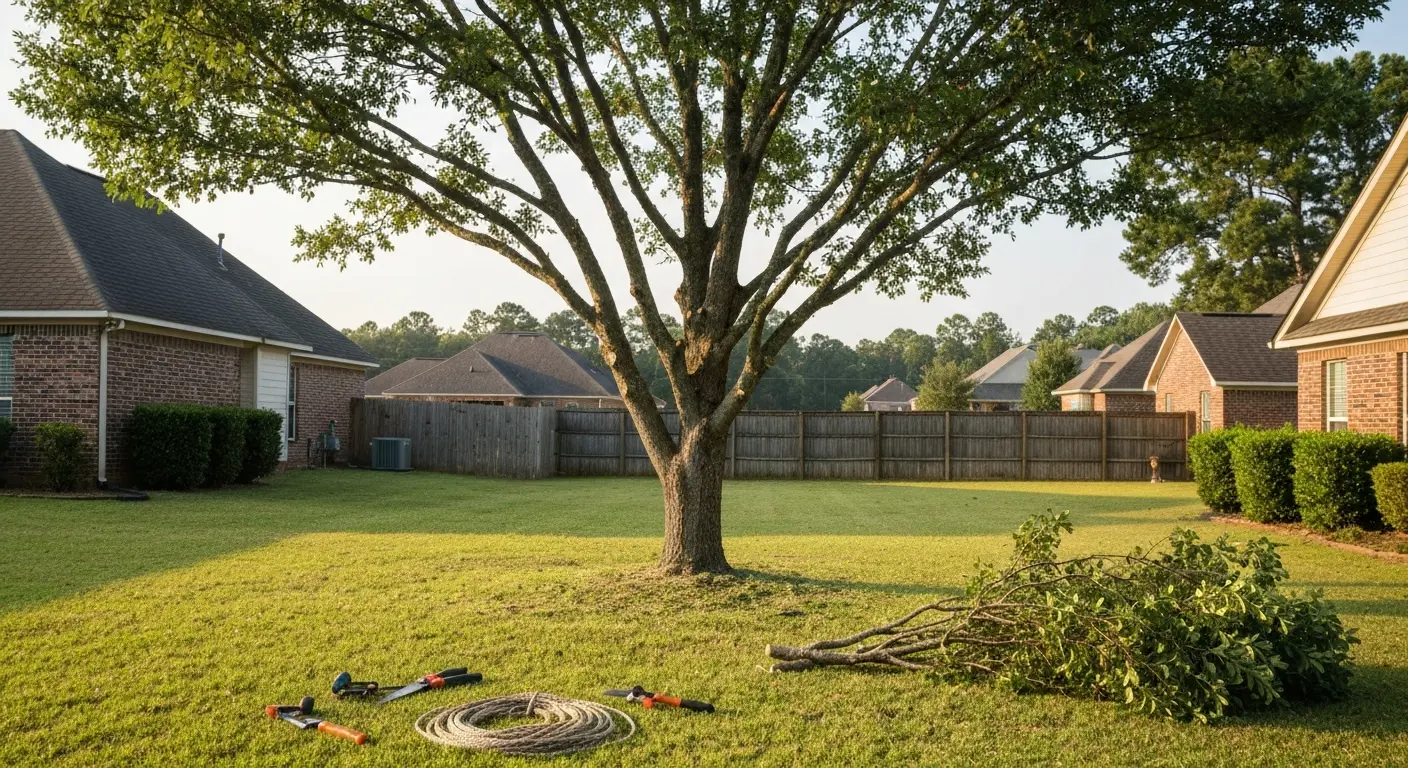 Tree trimming and crown work