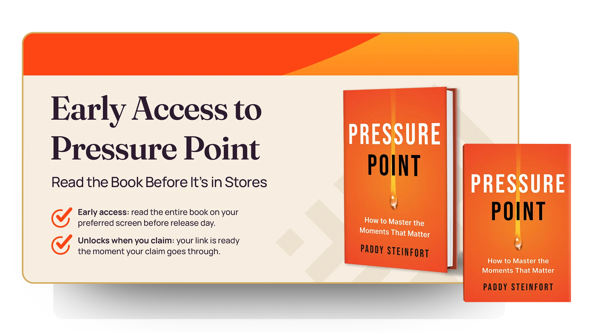 Early Access to Pressure Point: Read the Book Before It's in Stores