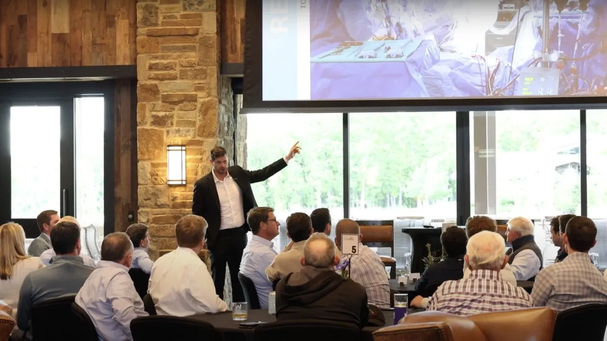 Presenting to a room of executives