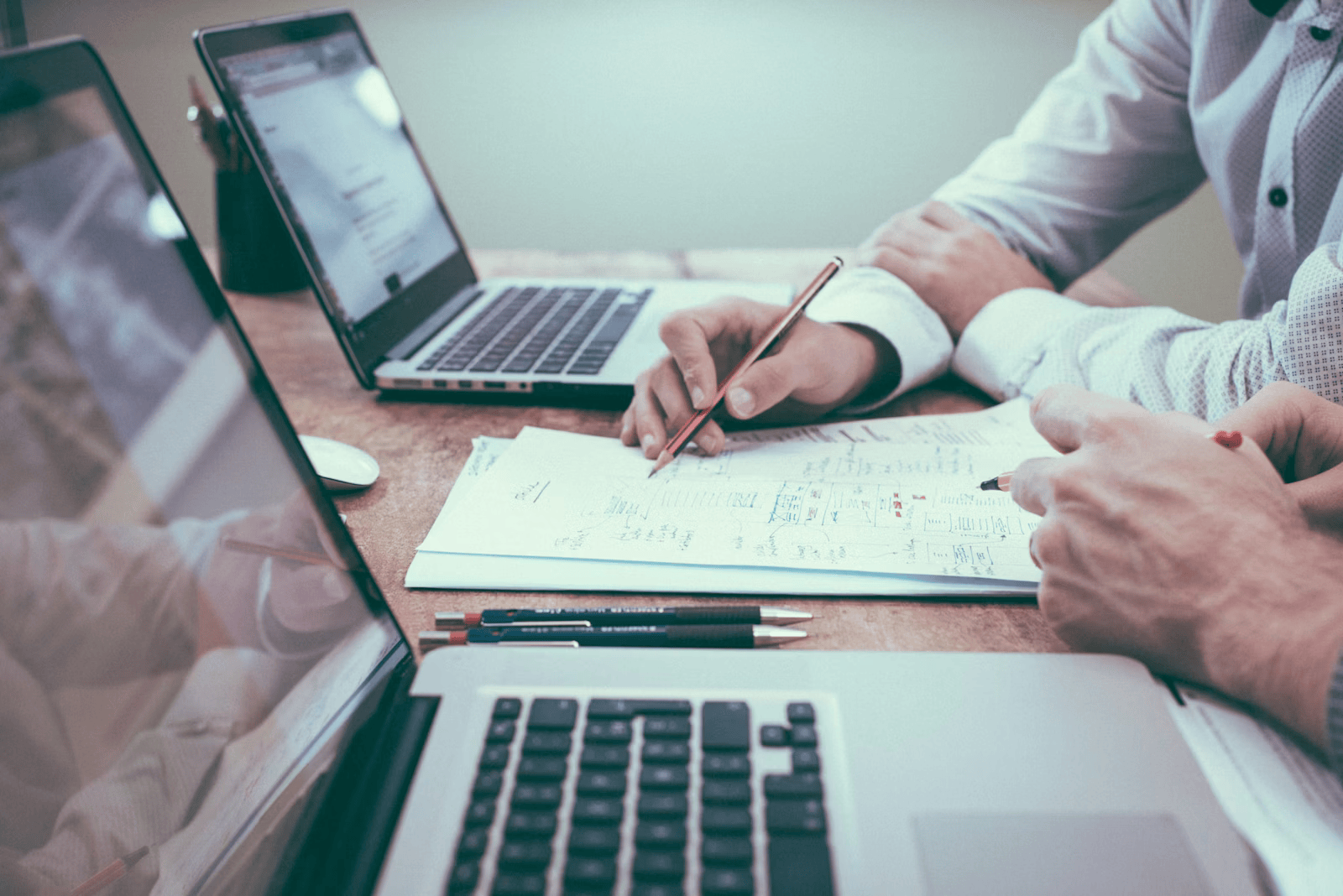 clinic owner reviewing metrics clinic owner reviewing metrics
