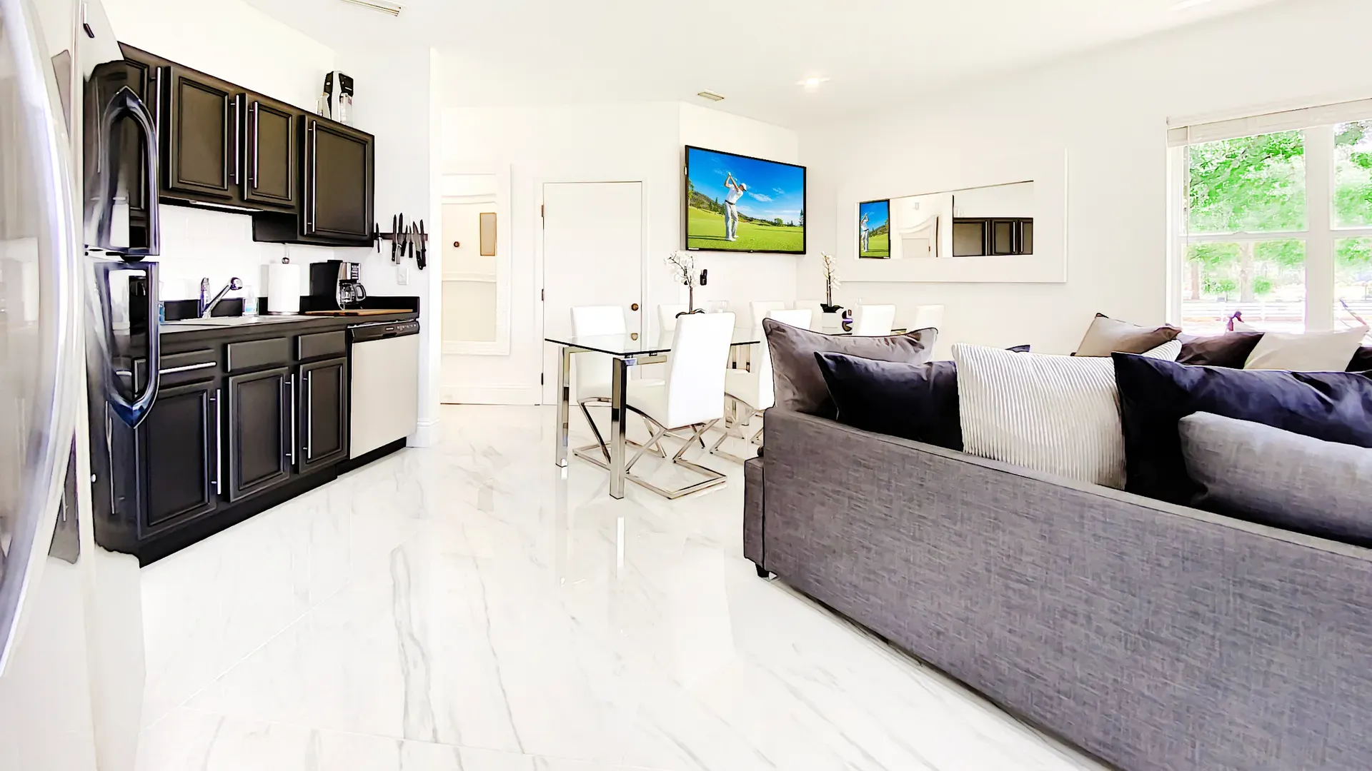 South beach miami drone view