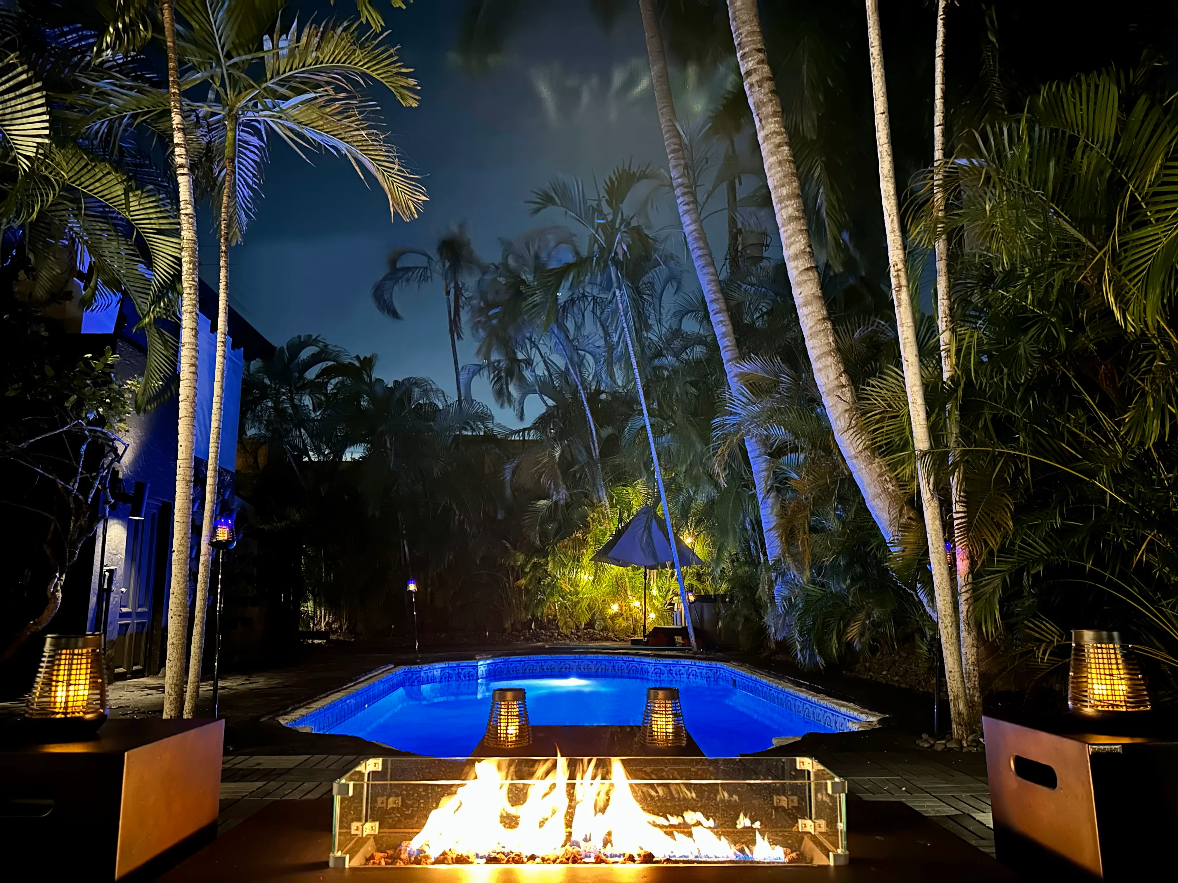 South beach miami drone view