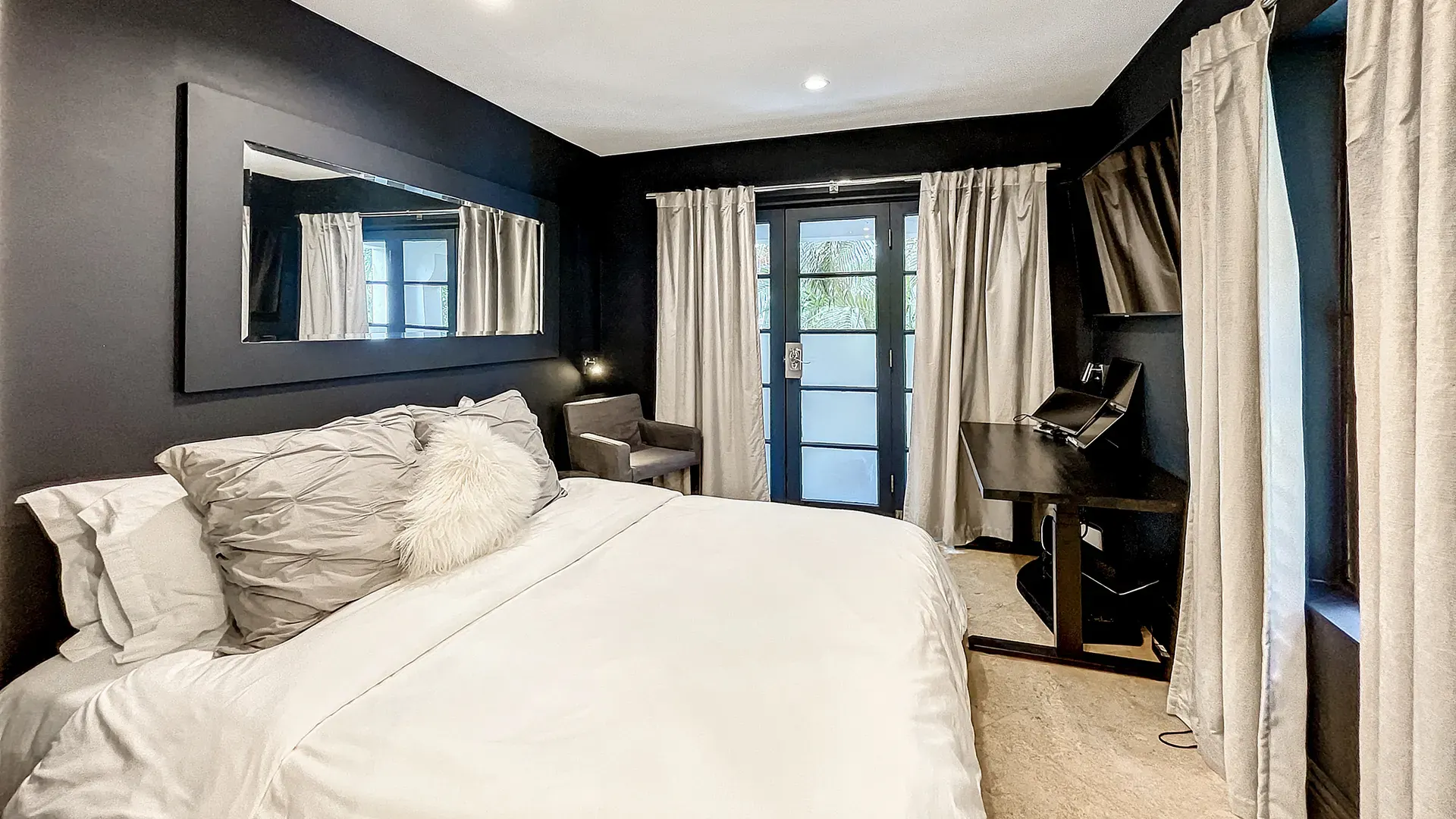 South beach miami drone view